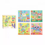 Set creativ de decupat si lipit Janod