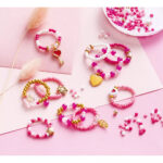 Set de ceatie 10 inele frumoase cu perle Janod - imagine 4