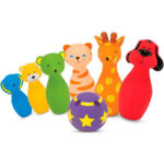 Jucarie bowling pentru copii Colorful Bowling Friends KSKIDS