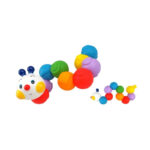 Jucarie dezvoltara omida Popbo Blocs - Chain-an-inchworm KSKIDS