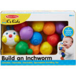 Jucarie dezvoltara omida Popbo Blocs - Chain-an-inchworm KSKIDS - imagine 4
