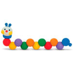 Jucarie dezvoltara omida Popbo Blocs - Chain-an-inchworm KSKIDS - imagine 2