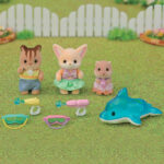 Set 3 figurine la plaja Sylvanian Families — изображение 4
