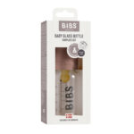 Biberon din sticla anticolici cu tetina din latex 0+ luni,110 ml Woodchuck Bibs - imagine 4