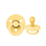 Suzete din latex Bibs Colour 0-6 luni culoarea Pale Butter Bibs