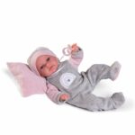 Papusa Toneta 33 cm in solopeta gri/roz Antonio Juan — изображение 4