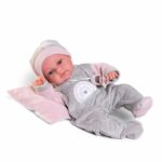 Papusa Toneta 33 cm in solopeta gri/roz Antonio Juan — изображение 3