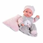 Papusa Toneta 33 cm in solopeta gri/roz Antonio Juan — изображение 2