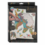 Puzzle din lemn cu unicorn Grafix