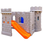Casuta Castel Clasic cu tobogan Little Tikes - imagine 2