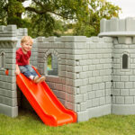 Casuta Castel Clasic cu tobogan Little Tikes - imagine 3