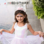 Rochie Unicorn visatoare irizata / roz cu banda pentru cap, Marimea 5-6 Great Pretenders - imagine 3