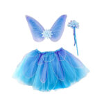 Set Fta stralucitoare / aripi si bagheta magica, albastru, marimea 4-7 Great Pretenders