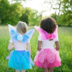 Set Fta stralucitoare / aripi si bagheta magica, albastru, marimea 4-7 Great Pretenders - imagine 2