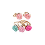 Set de inele si cercei Rose Rose Rings and Earring Set Great Pretenders