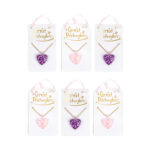 Colier Glitter Heart Necklace assorted Great Pretenders