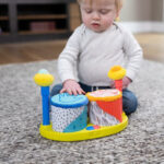 Jucarie primul meu set de tobe 12+luni Lamaze TOMY - imagine 3