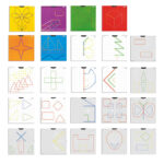 Jocul Formelor Geometrice Geoboards MINILAND - imagine 2