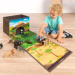 Covoras De Joaca Si Cutie Pentru Jucarii Trafic MINILAND — изображение 5