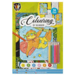 Carte de colorat dupa numere A4, 24 pagini Grafix