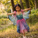 Rochie fluture siinaripata, albastru / violet, marimea 5-6 Great Pretenders - imagine 4