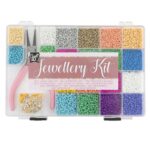 Set margele 20 culori cu cleste si accesorii GRAFIX