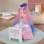 Pat Baby Annabell pentru papusi cu baldachin, stele luminoase ZAPF — изображение 5