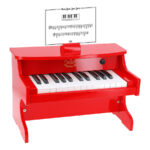 Piano Rosu din lemn 18 clape 32х29х21 VILAC - imagine 2
