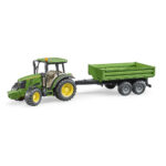 Tractor John Deere 5115M cu remorca - Bruder
