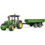 Tractor John Deere 5115M cu remorca - Bruder — изображение 2