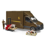Mercedes Benz Sprinter UPS, cu sofer si accesorii Bruder
