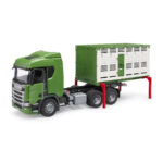 Transportor de animale Scania cu figura de vaca Bruder - imagine 3