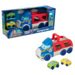 Masina Transporter si 2 masini Tiny Teamsterz HTI