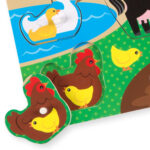 Puzzle din lemn - Animale domestice, 8 buc Melissa and Doug - imagine 3