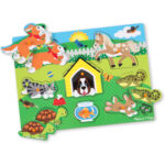 Puzzle din lemn Animale De Companie, 8 buc Melissa and Doug — изображение 2