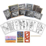 Set creativ caiet de razuit cu dinozauri TOTUM — изображение 4