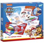 Set creativ de desenat cu sabloane si carioci spray Paw Patrol TOTUM