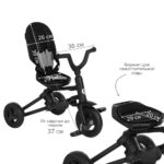 Bicicleta pleabila cu trei roti Nova+ Rubber Military Green (verde) Qplay - imagine 7