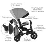 Bicicleta pleabila cu trei roti Nova+ Rubber Military Green (verde) Qplay - imagine 5