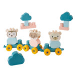 Trenulet didactict animalute 25,5cm Ecoiffier - imagine 2