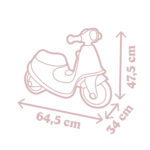 Tolocar Scuter p/u copii roz 18+luni Smoby - imagine 4