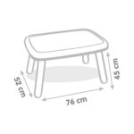 Masuta p/u copii albastru-alb 76x52x45 cm Smoby - imagine 4