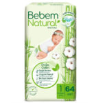 Scutece pentru copii 2-5 kg 64buc Bebem Natural