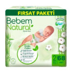 Scutece pentru copii 3-6 kg 68buc Bebem Natural