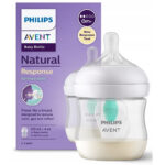 Biberon cu tetina din silicon cu dispozitiv anti-colici Air-Free 125 ml 0m+ Avent