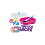 Set de creatie Rainbow Tie-Dye Hair Designer Barbie CRAZYART - imagine 2