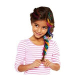 Set de creatie Rainbow Tie-Dye Hair Designer Barbie CRAZYART - imagine 5
