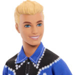 Papusa Fashionista Ken # 226 Blond in camasa albastra Barbie MATTEL - imagine 2