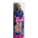 Papusa Fashionista Ken # 226 Blond in camasa albastra Barbie MATTEL - imagine 4