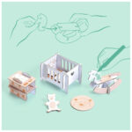 Casuta papusilor de asamblat si colorat Djeco - imagine 4